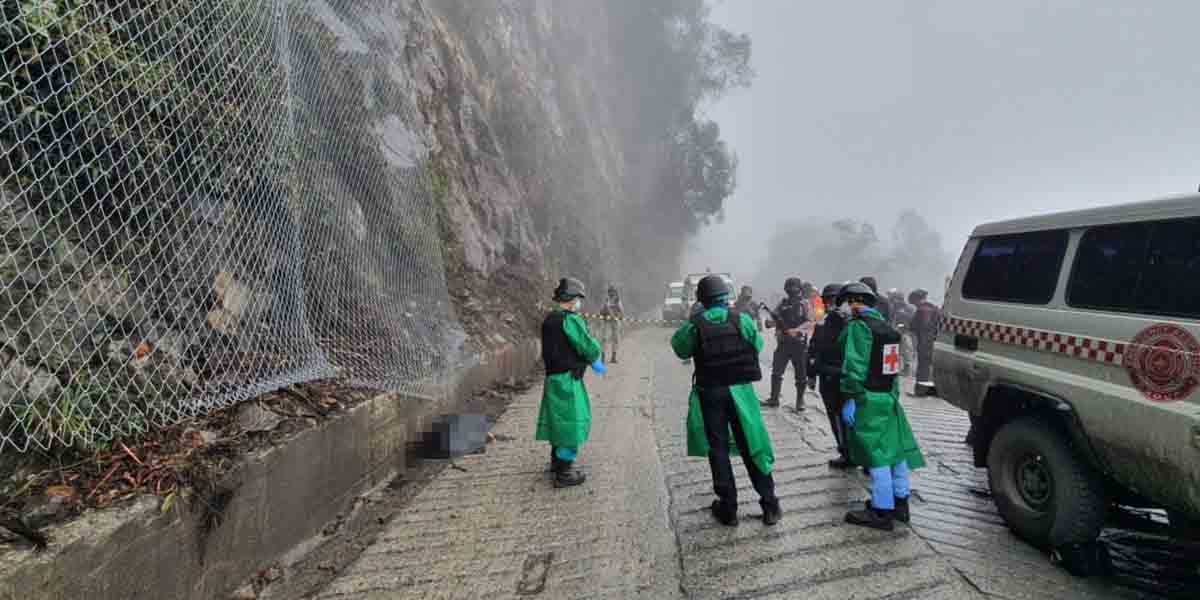 Jenazah Edi Ruslandi yang meninggal dunia setelah mengalami kecelakaan kerja di Mile 61 areal PT Freeport Indonesia pada Rabu (9/12/2020) kemarin. Foto: Istimewa/Papua60detik